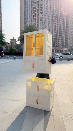 Tap Link in Bio🔗 versatile folding wardrobe clothes storage cabinet! Ideal for any space, it combines practicality with modern design. Are you ready to transform your wardrobe? 🧺💼 #SmartStorage #wardrobe #storagehacks | Smart Finds