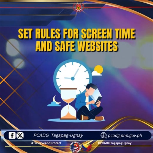 CYBERSECURITY TIPS FOR PARENTS AND GUARDIAN #SerbisyongMabilisTapatAtNararamdaman #BagongPNPSaBagongPilipinas #PCADGTagapagUgnay DISCLAIMER: CTTO of the photos, videos, and optics. No copyright infringement. | PCADG Tagapag-Ugnay