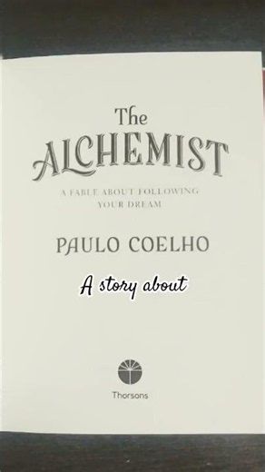 Current read: The Alchemist. A reminder that every journey begins with a dream. 🌙✨