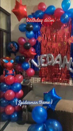 Spiderman theme birthday decor UNDER BUDGET 🕷️💸🔥”