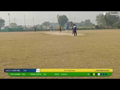 LOCO LIONS MEERUT vs HUNTERS ELEVEN GZB live cricket match | WINTER CRICKET CUP ( Season - 2 ) live