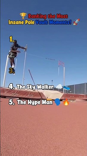 Defying gravity or defying logic? 🚀💀 Which of these pole vault moments left you speechless?