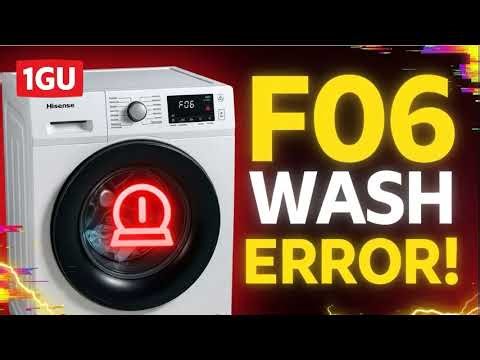 How to Fix Hisense Washing Machine F06 Error When the Cycle Stops Mid Wash
