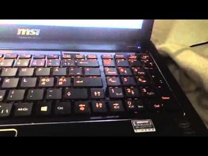 Msi ge60 2pc apache keyboard light test