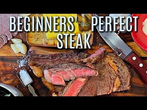 How to Cook a Perfect Medium & Medium-Rare Steak in the Oven & Pan Seared if you don't have a grill