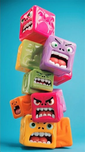 Angry Candy Blocks Meltdown 🧊😡 #shorts 👉 Subscribe ❤️ Support Karo