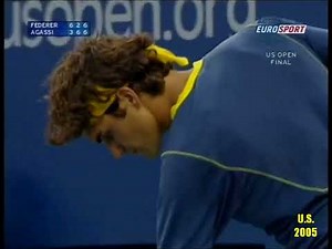 Roger Federer v Andre Agassi US Open 2005 Final