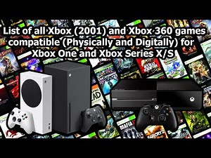 List of all Xbox (2001) and Xbox 360 games compatible for Xbox One and Xbox Series X/S