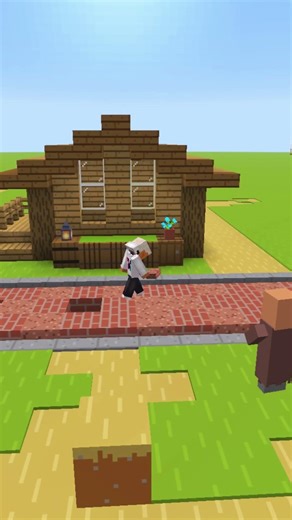 Transformei a RUA da vila 😳 (parte 2) #minecraft #minecraftbuilding