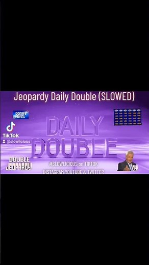 🌎 Jeopardy Daily Double Sound FX (SLOWED) 🎶 ‪@slowlicious‬ #jeopardy #dailydouble #slowlicious