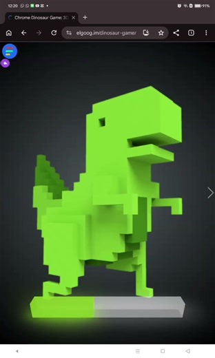 "Google's secret 3D game! 🤫🦖"