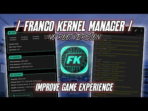 New Update...⚡Franco Kernel Manager. Boosting Your Games Up To Performance🚀| No Root