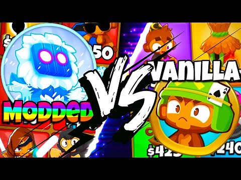 Modded VS Vanilla Towers CHALLENGE in BTD 6