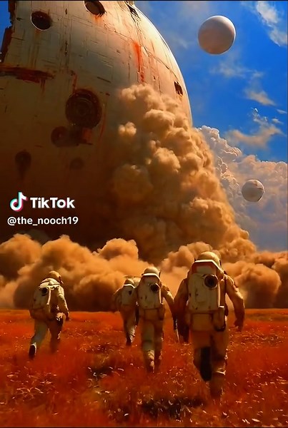 The sky is on fire. The launch window is closing. Humanity runs. Astronauts race across an alien planet during a last-chance evacuation as massive spacecraft lift off into chaos. A cinematic sci-fi survival moment at the edge of extinction — space exploration, futuristic worlds, and humanity’s final stand. #SciFi #Cinematic #epic #space #vibes