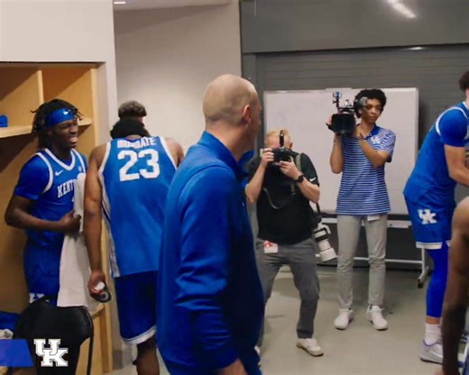 A great look at today's ending & the postgame locker room celebration!! Video Credit: UK Athletics | Bluegrass Sports Nation
