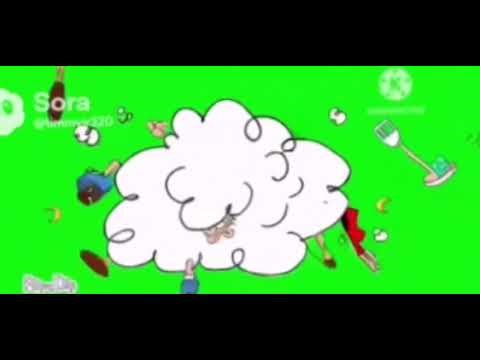 the loud house fight cloud green screen but Ai slop