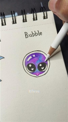 How to draw cute Sun, Moon, Bubble #drawing #tutorial #theamazingdigitalcircus #fyp