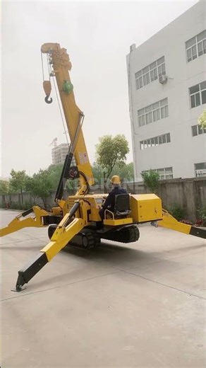 8-ton spider crane#mechanical #industrial #liftingplatform