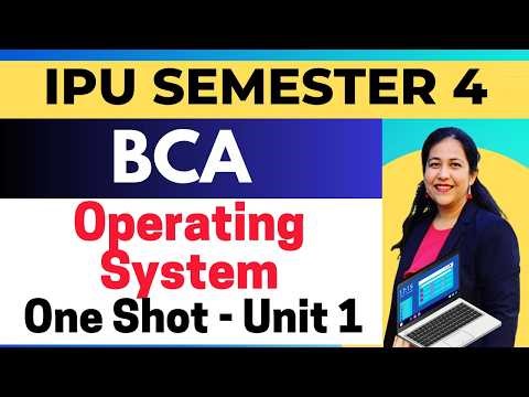 BCA Semester - 4 | GGSIPU (IP University) | Operating System One Shot Unit-1 | OS Types & Functions
