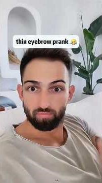 Thin Eyebrow Filter Prank on My Husband 😂 #prank #funny #epicfails #fails #tiktok #memes #shorts