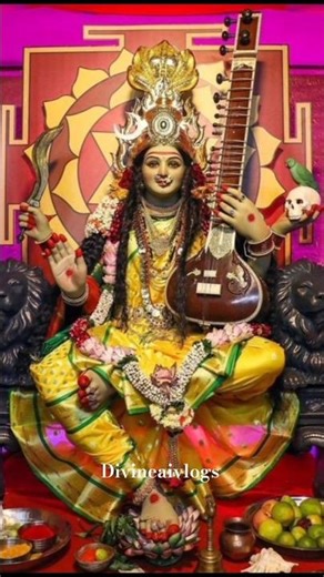 “Divine Maa Durga Look ✨🙏 | Powerful Durga Maa Darshan | Jai Mata Di #shorts”