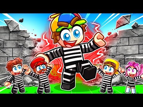 KICKING WALLS to Escape Roblox PRISON!