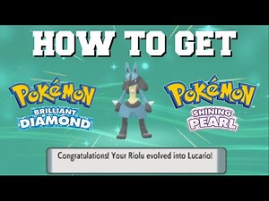 HOW TO EVOLVE RIOLU INTO LUCARIO FAST IN POKEMON BRILLIANT DIAMOND AND SHINING PEARL!