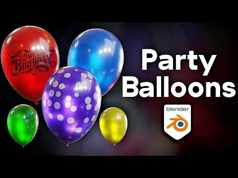 How to Make Party Balloons in Blender🎈(Tutorial)