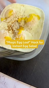 Egg salad in 3 minutes flat. No boiling, no peeling—just a microwave and a Square Anyday Dish. 🍳🫢 Recipe: - 4 eggs - 3 tbsp mayo (I used Sir Kensington’s) - 1 tbsp scallions - sliced bread - salt & pepper - avocado (optional) - Anyday Square Dish Lightly spray your Square Anyday Dish with vegetable oil. Crack in 4 eggs, season with salt & pepper, and carefully poke each yolk with a knife. Cover with the vented lid, microwave for 1 minute, then in 30-second intervals until the whites are cooked