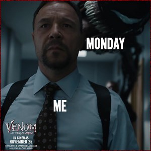 Monday coming for you after those #SundayScaries. Keep calm – #Venom: Let There Be Carnage is in cinemas this Thursday! | Sony Pictures