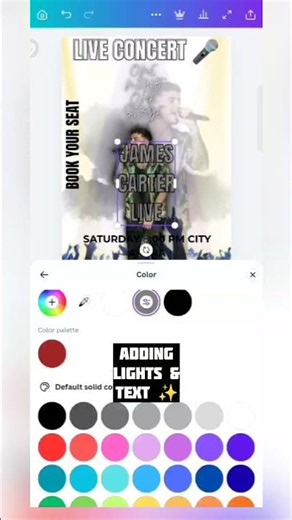 Day 10/30 Live Concert Poster Design 🎤 #canvadesign
