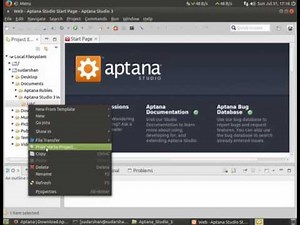 Aptana Studio setting up, Synchronise with server