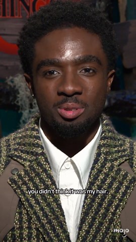 VV TV Stranger Things Junket Caleb McLaughlin on Wigs and Hair