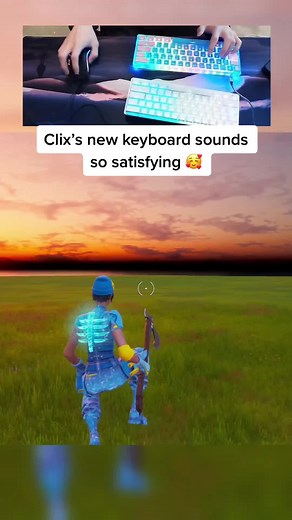 ASMR Keyboard Sounds with Handcam | Fortnite PC | Clix