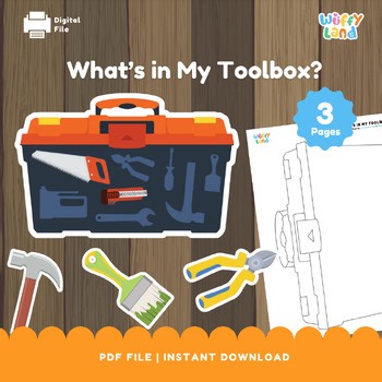 What’s in My Toolbox? Printable Shadow Matching & Coloring Activity for PreK