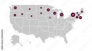Electoral votes allocated to each state for United States presidential elections