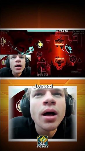 POV ZOINK PLAYS FLAMEWALL | GEOMETRY DASH | JYNXZI #geometrydash #gd #zoink #gdtoday #jynxzi #clips