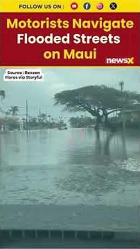 Maui Floods Chaos: Streets Inundated After Powerful Storm Hits Hawaii #hawaii #viral #watch #floods