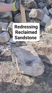 278K views · 2K reactions | Redressing Reclaimed Sandstone #walling #sandstone #stonedressing | The Yorkshire Stone Dresser | Facebook