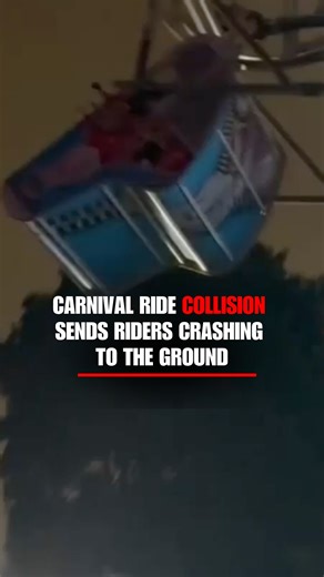 WATCH: Terrifying video shows a carnival ride in Los Angeles malfunction and crash during a high school event, trapping dozens before firefighters rescued them. | Fox News