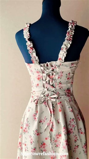 sewing corset tie dress free pattern