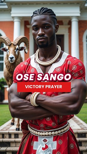 Ose Sango Unstoppable Victory Prayer I invoke the energy of Sango, the one who destroys enemies with fire, stone and thunder. I call on you to Annihilate all obstacles in my way and eradicate any evil plans meant for me. As I start my week, I stride forth, safe in the knowledge that I am supported by Sango, Olukoso, Arabambi, ina loju ina lenu, oko Oya. My Ori opens up to receive the fearless energy of Sango, the one whose eyes glow like coal. Internal and external obstacles are stamped out, my 