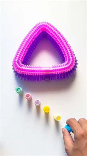 Colorful Rainbow POP-ASMR Creative Session #asmr #relaxing #creative #oddasmr #poptubesounds