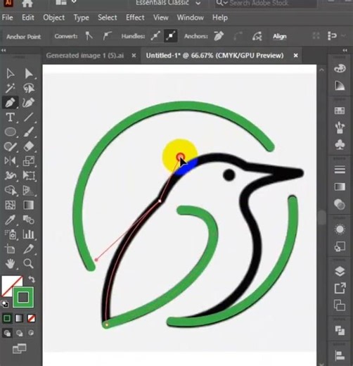 Bird Logo Vector Tracing #tutorial #art #design #illustration