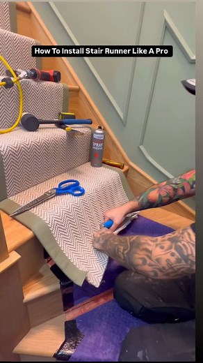 The Home Improvements Channel UK | How To Install A Stair Runner Like A Pro Flatweve #howto #homeimprovement #how #doityourself #diy #reels #build #asmr #asmrsounds #carpet... | Instagram