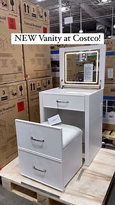 84K views · 15K reactions | NEW Vanity at Costco! #costco_empties #costco #costcofinds #vanitytable #vanity #vanitymakeup | CostcoEmpties | Facebook