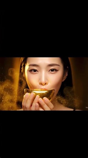 金塊をかじったら…金の音と輝きが心地よすぎるASMR💫🪙