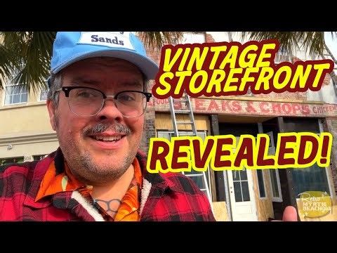 Historic storefront revealed | Retro Myrtle Beach Guy checks out downtown renovation progress