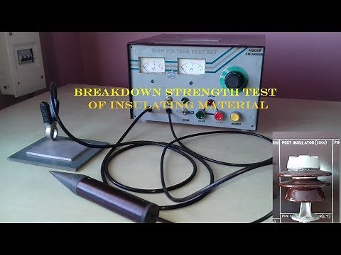 Dielectric Strength or Breakdown Strength Test Experiment of Solid Insulating Material