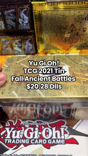 OPENING YU-GI-OH! TCG 2021 Tin Fall Ancient Battles 🤍🩶#tcg #yugioh #opening #asmr #fyp